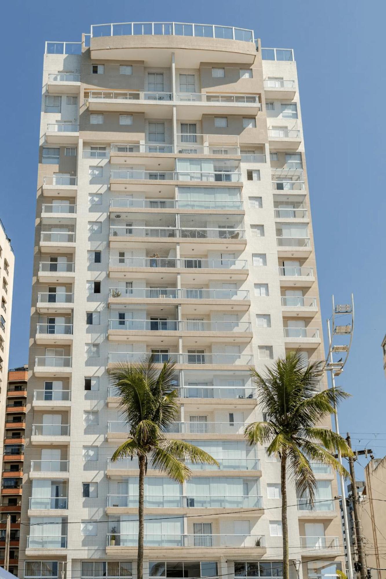 Apto - Predio De Frente Para Praia - Asturias - Guaruja - 2 Vagas Garagem - Wi-Fi E Ar Condicionado Exteriör bild